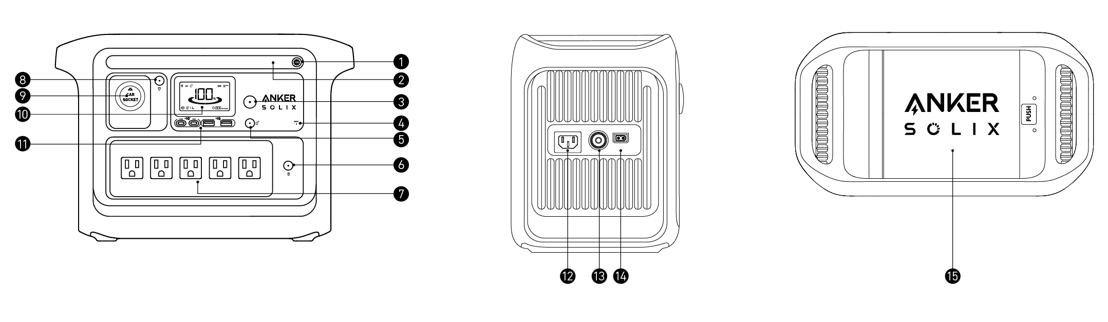 Anker SOLIX C800 Portable Power Station ユーザーガイド (A1753)